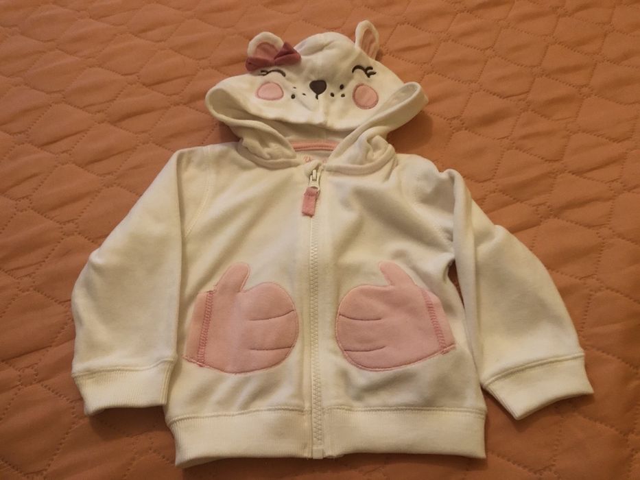 Дрехи за момиче- блуза, боди,суичър, панталон 9-12 мес. Чисто нови