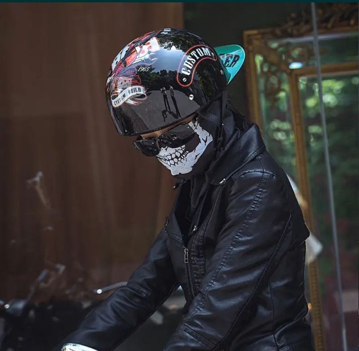 шлем с сертификацией DOT, ретро мотоциклетный шлем