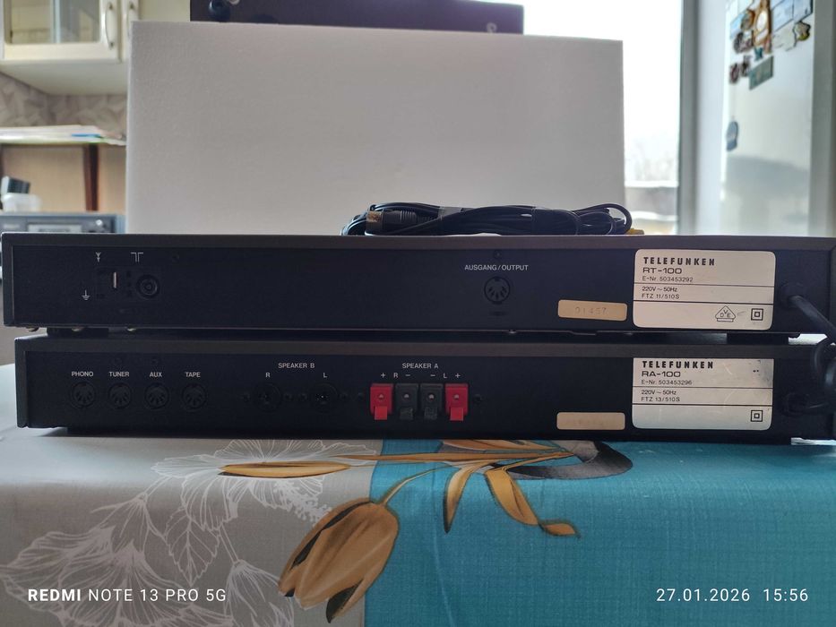 Усилитель и тюнер Telefunken RA 100 и RT100