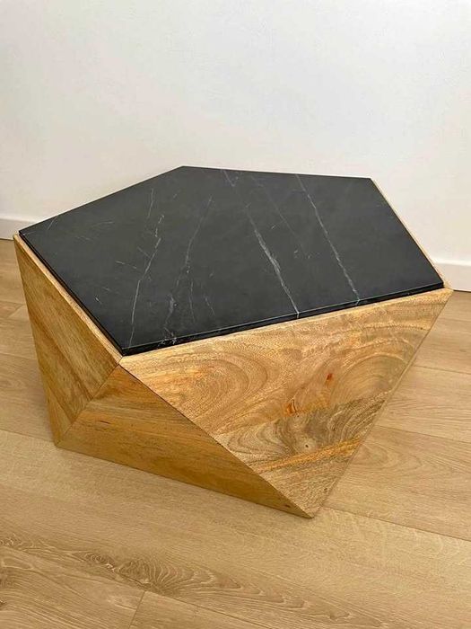Fotoliu West Elm masa mango si marmura SWOON EDITION Fez Coffee Table Mango Wood taburet TkMaxx