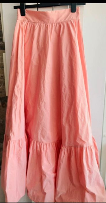 Fusta maxi rose peach deosebita