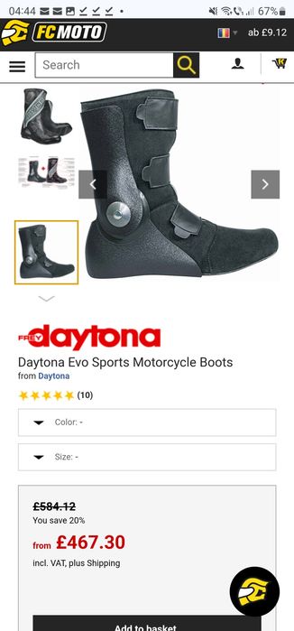 Ghete moto Daytona Evo Sports IS