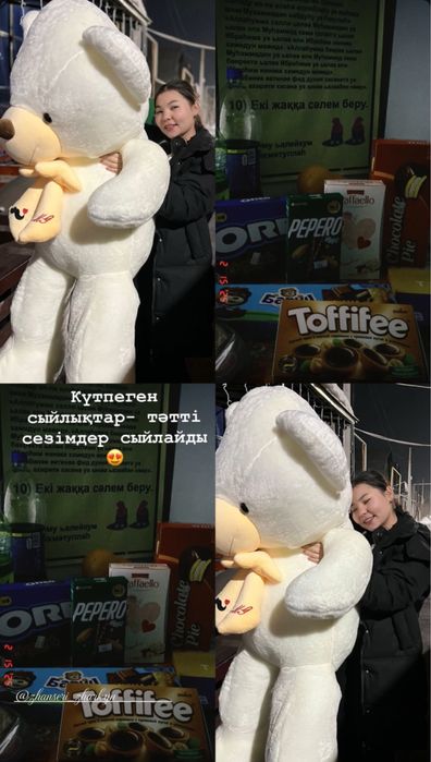 Тедди аю — жұмсақ, үлкен, сүйкімді, сыйлыққа тамаша ойыншық