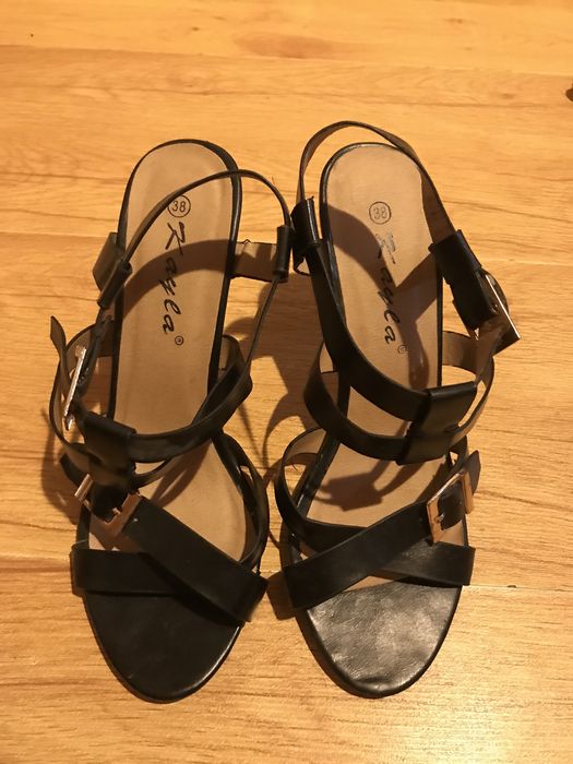 Sandale dama , kayla negre , toc cui