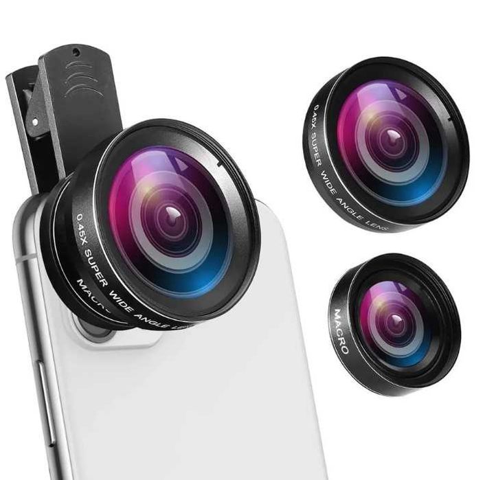 Универсален телеобектив за широкоспектърни снимки - обектив за селфита