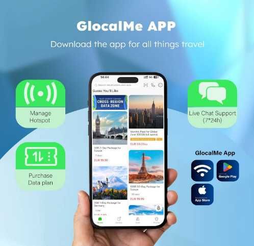 Мобилен WiFi рутер GlocalMe UPP 4G, не е необходима SIM карта