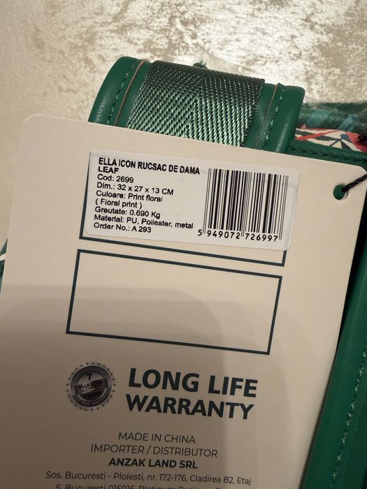 Rucsac de damă Ella Icon Italia – nou, cu etichetă