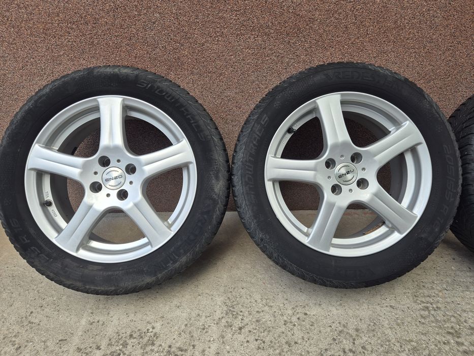 Jante Enzo Dacia Logan,  Sandero R16 4x100 cu anvelope iarna 205/55R16