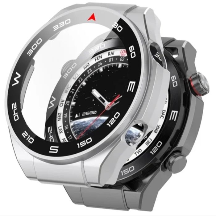 Huawei Watch Ultimate Black / Твърд удароустойчив кейс с протектор