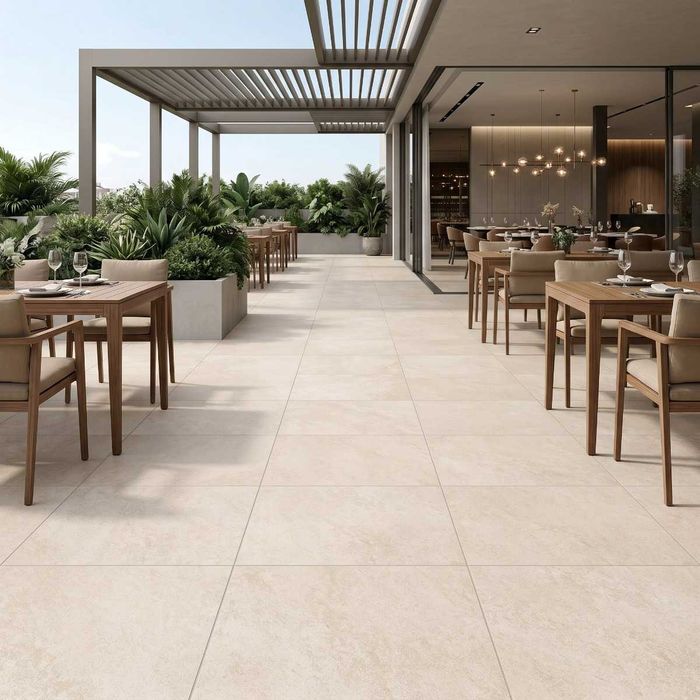 Gresie 2 cm Montana Beige F PR 600X600X20 R Mat