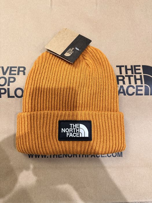 The North Face box logo cuffed beannie зимна шапка