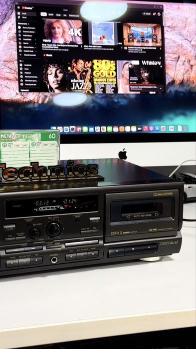 Technics RS-TR575M2 – Casetofon Deck Dublu Hi-Fi | Auto Reverse | dublu REC | Dolby B/C | HX Pro | ATC | Made in Japan
