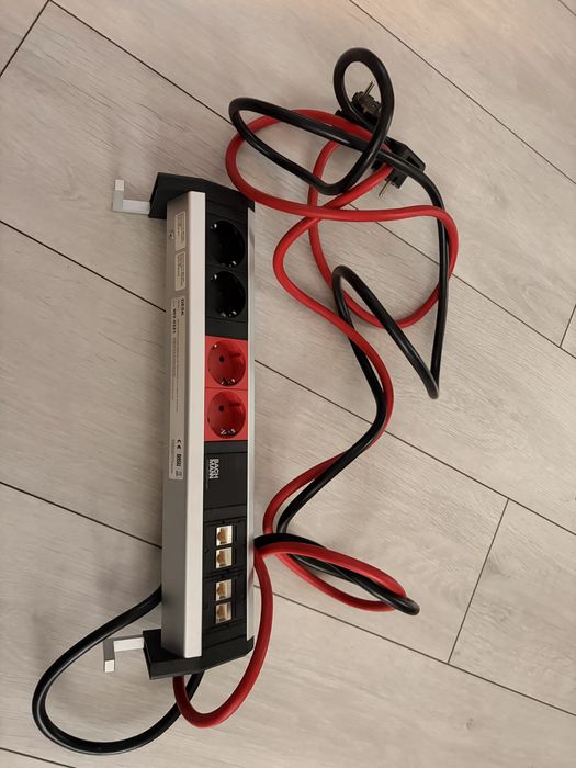 Prelungitor Bachmann Desk 2XSchuko, 2XCM