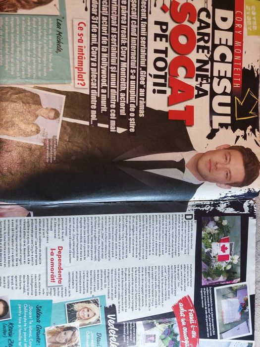 Revista Bravo Romania nr 16 / 2013 cu Cory Monteith pe coperta