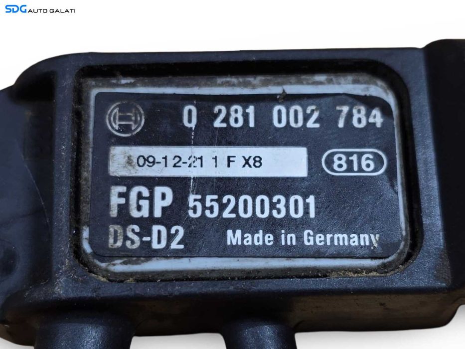 Senzor Presiune Gaze Lancia Delta 3 1.6 1.9 2.0 D Multijet 2008 - 2014 Cod 55200301 0281002784 [N2522]