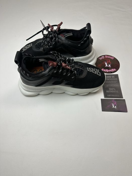 Versace chain reaction black white , size 44 fit 44-45