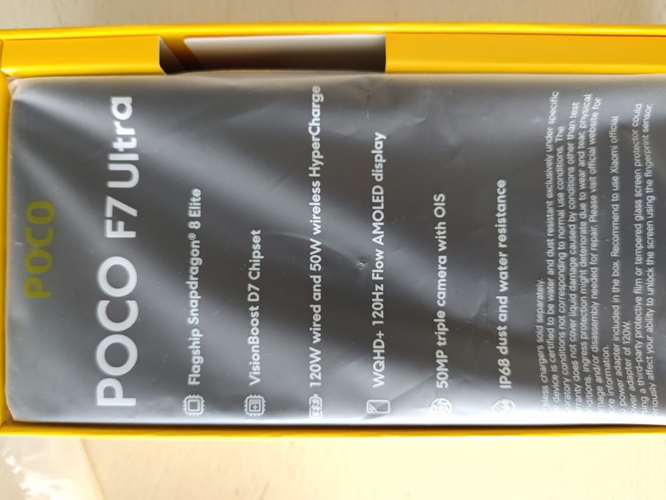 Poco F7 Ultra + încărcător original 120W + garanție final 2027
