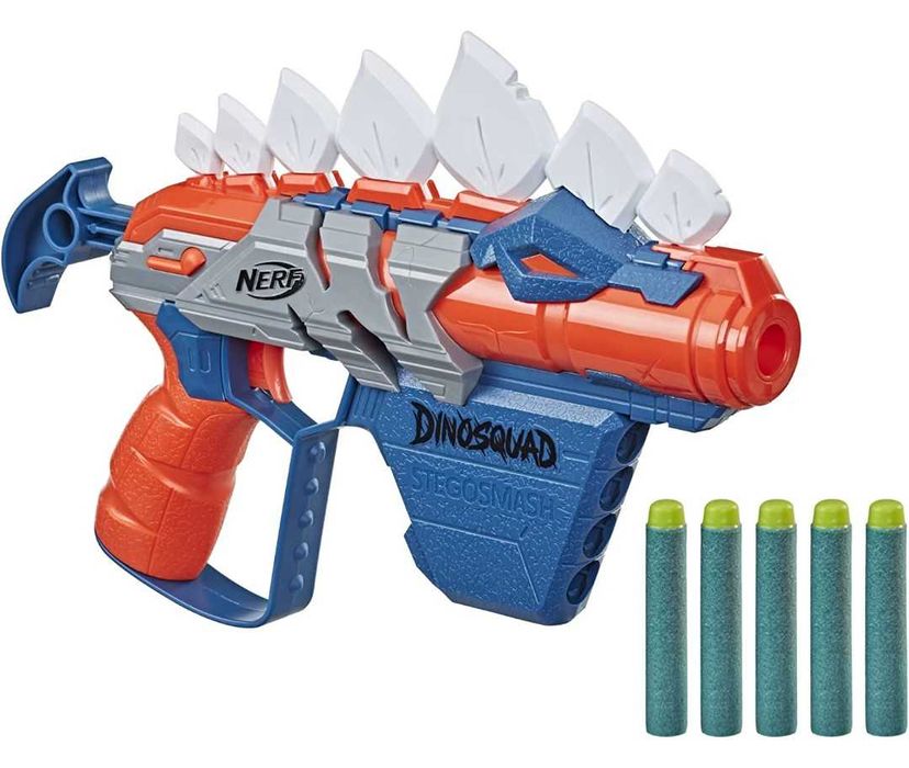 Бластер Nerf DinoSquad Stego-Smash Dart Blaster, 5 Darts.США