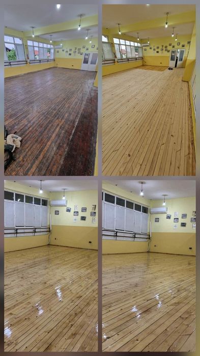 Циклене и лакиране на паркет и дюшеме