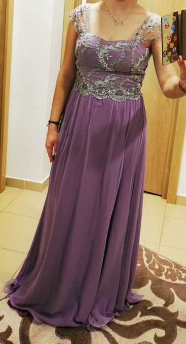Rochie lunga lila