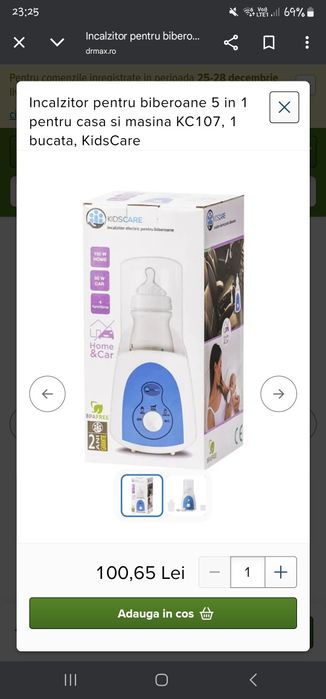 Încălzitor biberoane