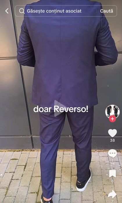 NOU Costum bărbați bleumarin sacou+pantaloni