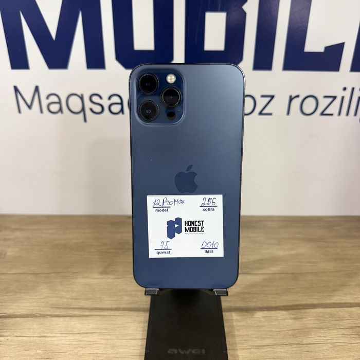 Iphone 12 Pro Max 75% blue Nasiya bor