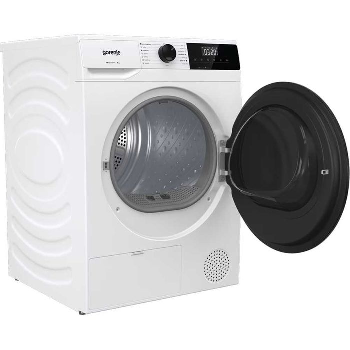 Uscator de rufe GORENJE DHNA93, Pompa de caldura, 9 kg, 15 programe, Clasa C, alb