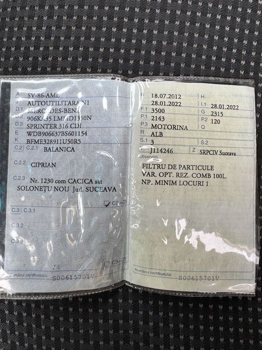 Se vinde Mercedes Sprinter 316