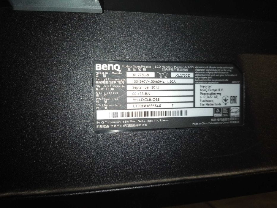 monitor Benq XL2730 27 inch