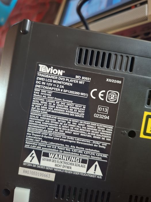 Vabd dvd auto tevion
