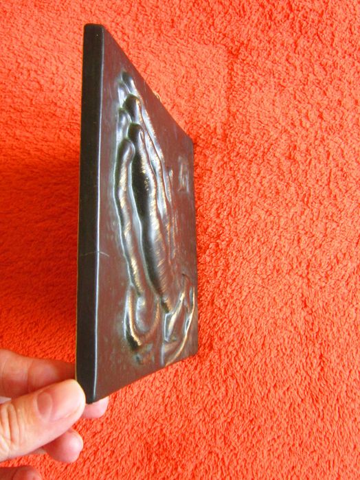 rar faianta placa ceramica porțelanată Maini de rugaciune Durer 1960