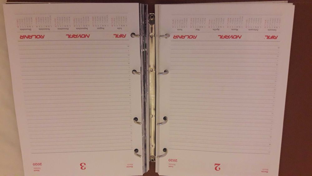 Caiet mecanic/agenda A5, patru inele