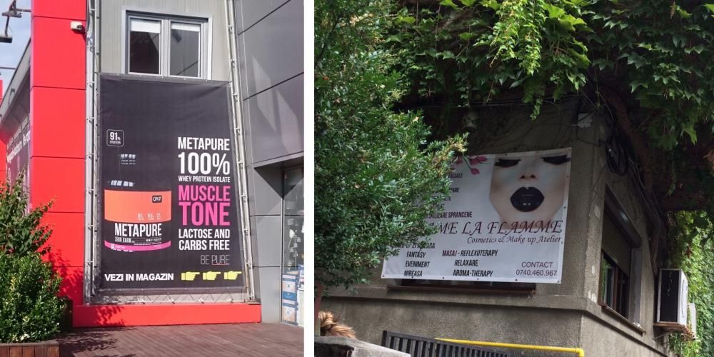 Bannere de exterior - cea mai economica varianta de promovare!