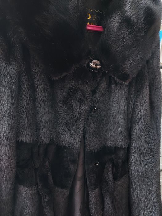 Шуба норка ниже колена