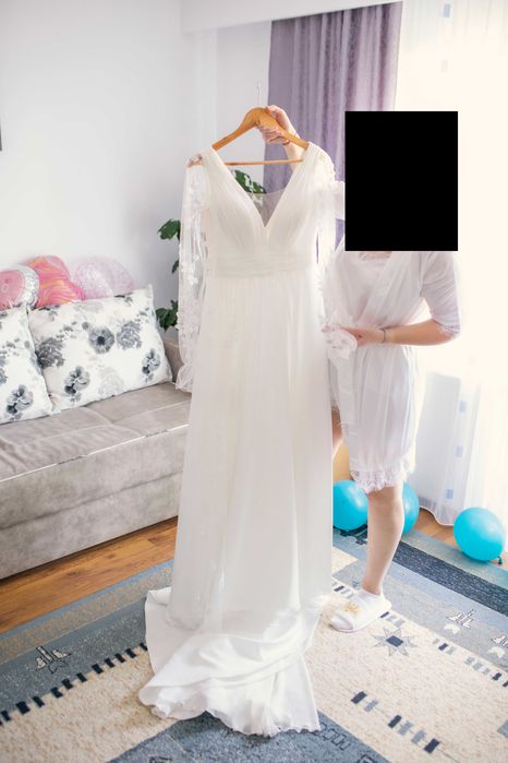 Rochie de mireasă A Line, mărimea M