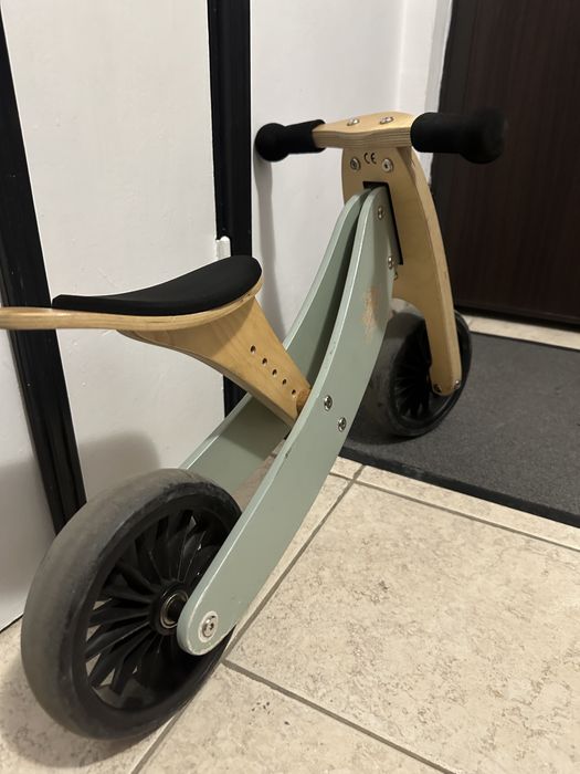 Tricicleta 2 in 1 Kinderfeets Tiny Tot Plus Silver Sage