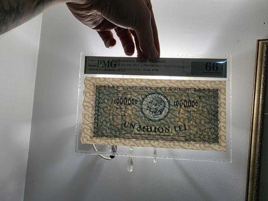 bancnota 1.000.000 lei 1947 in grad PMG 66 EPQ