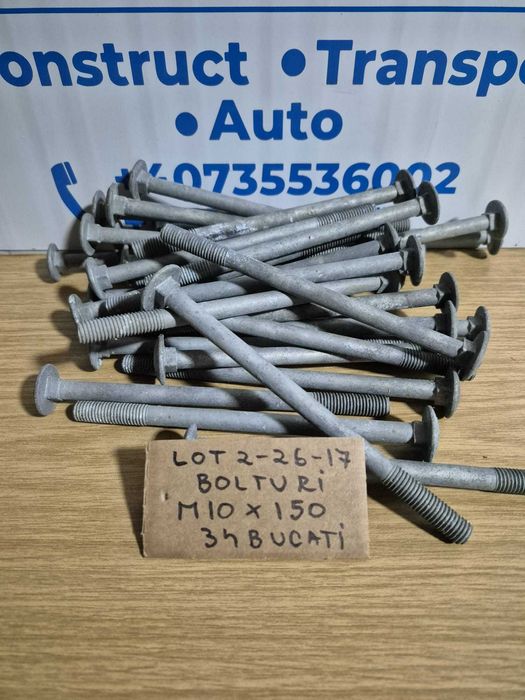 bolturi m10x150 - 34 bucati - lot 2-26-17