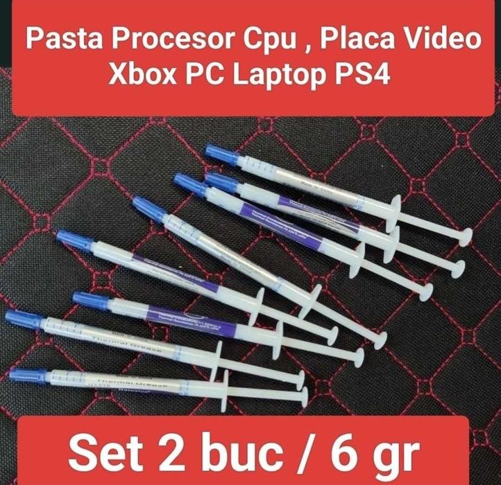 Pasta Procesor pasta termica pasta PC Laptop Silver Argint ideala pt pc laptop MacBook Consola placa video