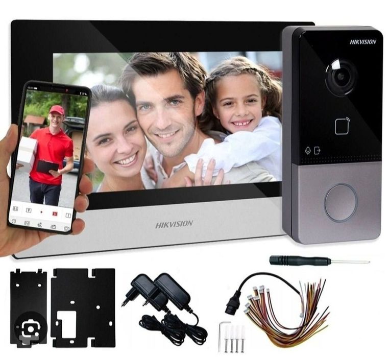 С установкой дамафон Hikvision IP