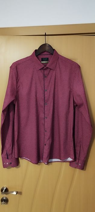 Мъжка риза в бордо