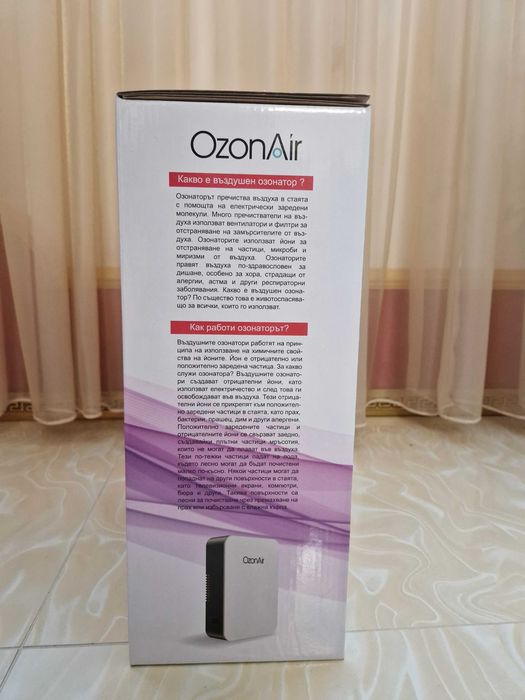 Йонизатор за пречистване на въздуха, има преставка за храна съко