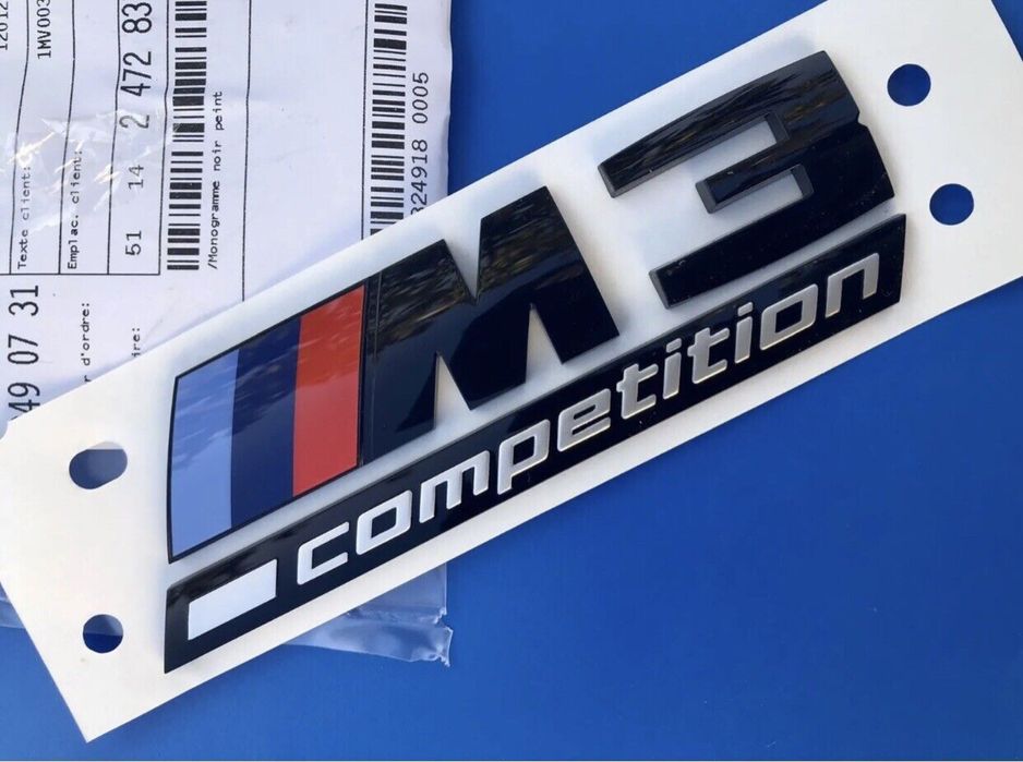 Emblema M3 Competition / Embleme auto BMW / Sticker Stema Sigla