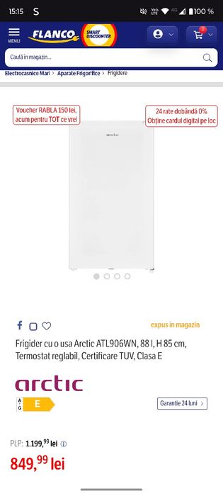 Frigider mic Artic