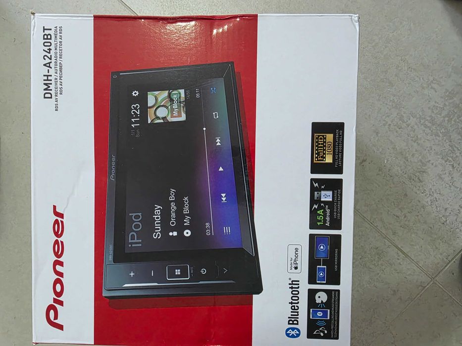 Player auto PIONEER DMH-A240BT, 4 x 50W, Bluetooth, USB