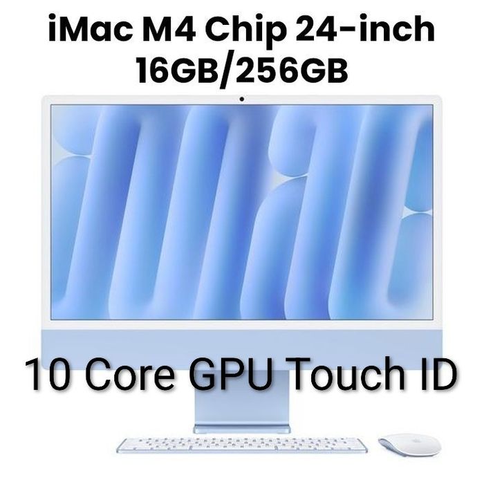 Imac M4 Blue 10 Core GPU with Touch ID 16/256