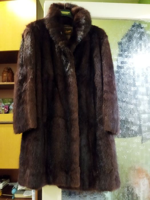 Кожено палто от норка