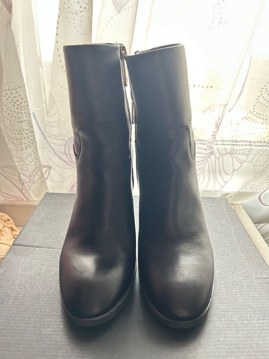 Черни боти на висок ток Tommy Hilfiger 38 номер