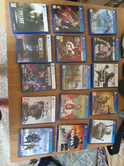 Диски с играми на ps5 и ps4